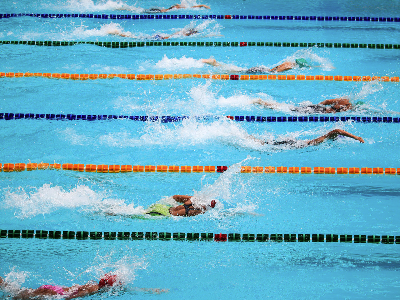 competitive swimming